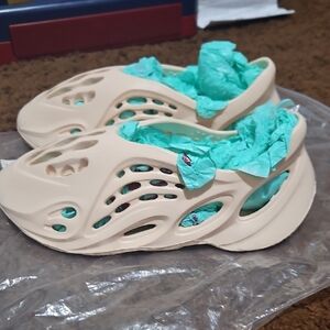 Cream Foam Slip-On Shoes